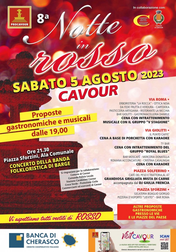 Torna la NOTTE IN ROSSO