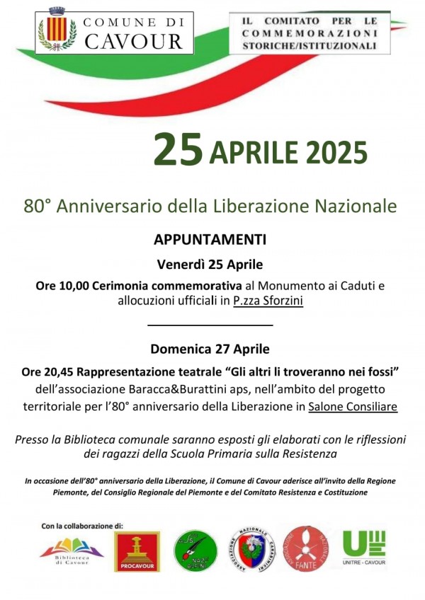 80° anniversario della Liberazione Nazionale