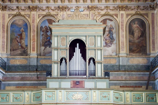 157 - L'organo della Parrocchiale di Cavour