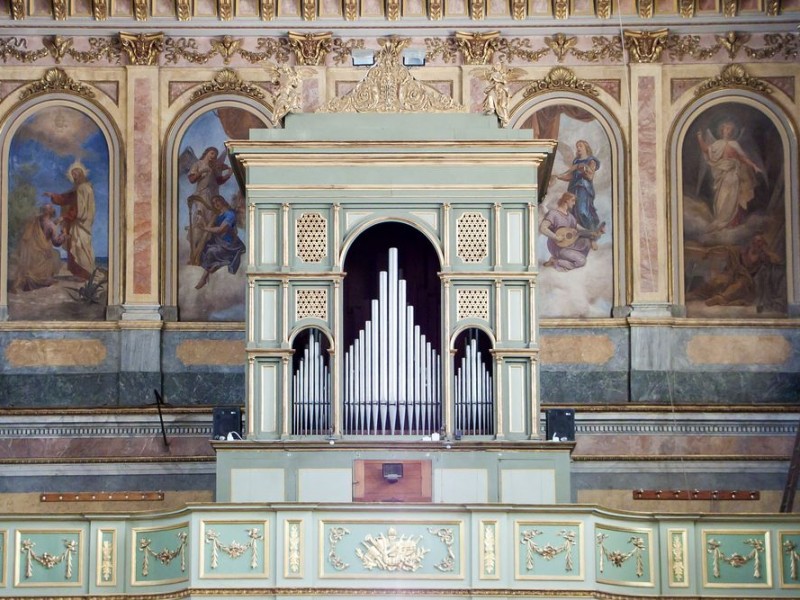 157 - L'organo della Parrocchiale di Cavour